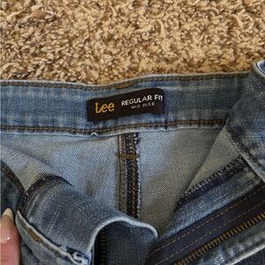 Lee Light Wash Denim Mid Rise Shorts